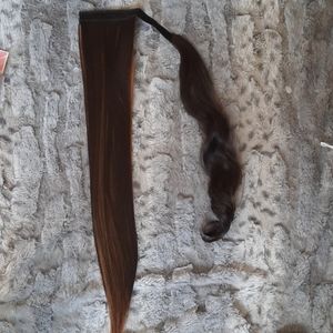Human hair ponytail extensions